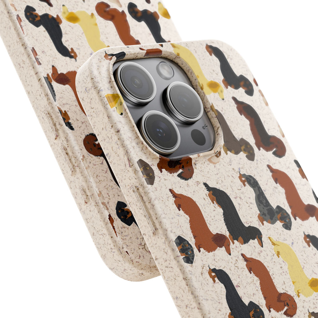 Dapper Dachshund Biodegradable Case