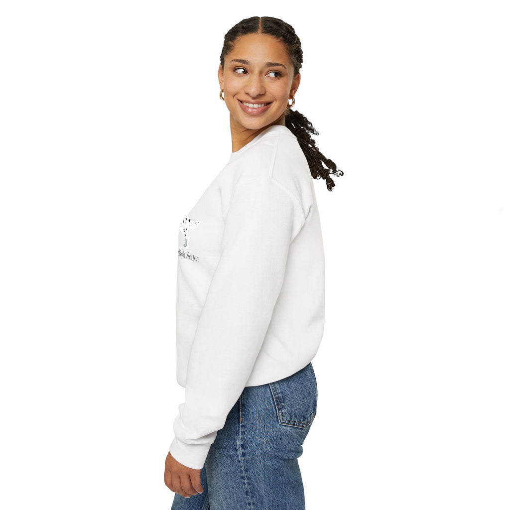 I Love My English Setter Embroidered Crewneck Sweatshirt