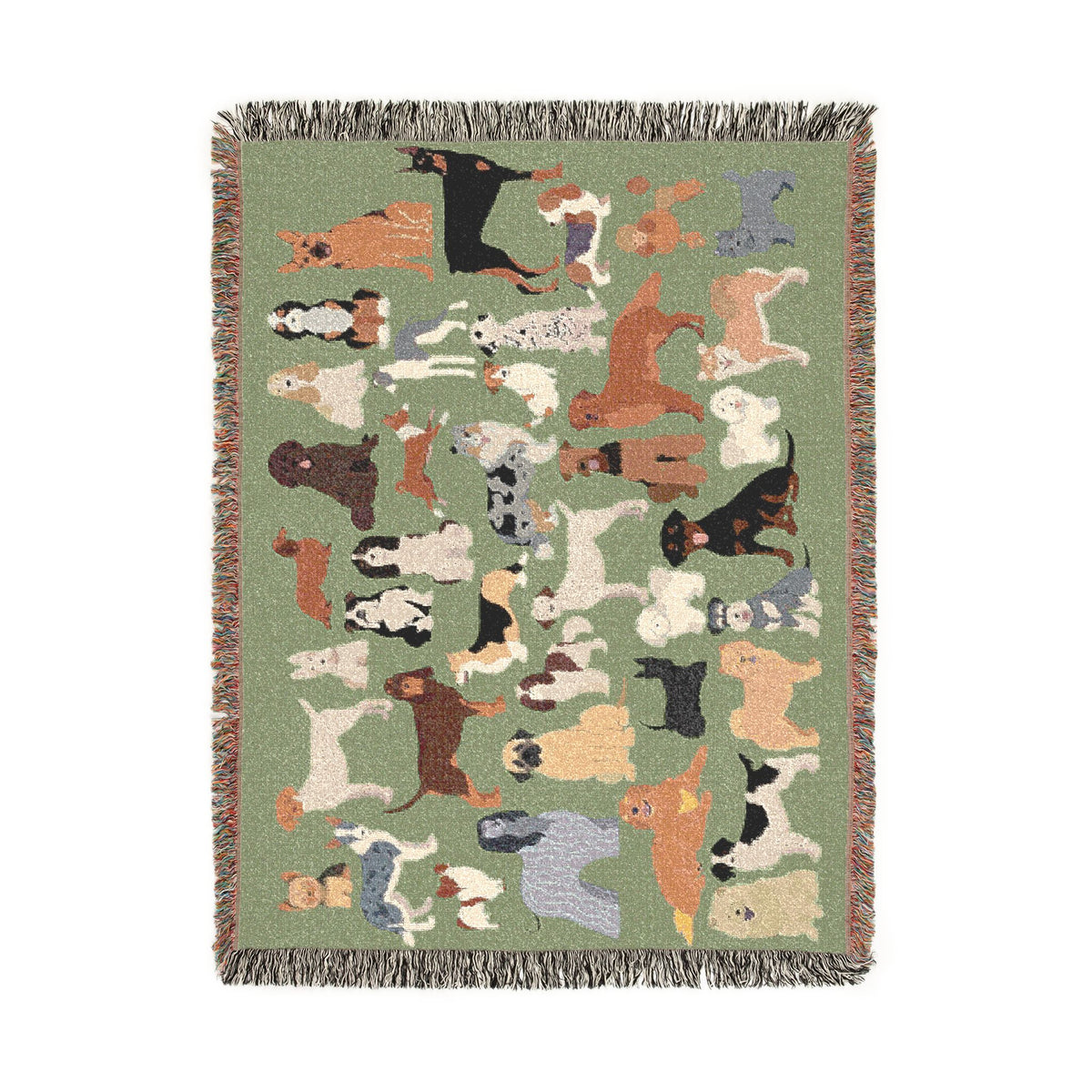 Dog Days Woven Throw Blanket