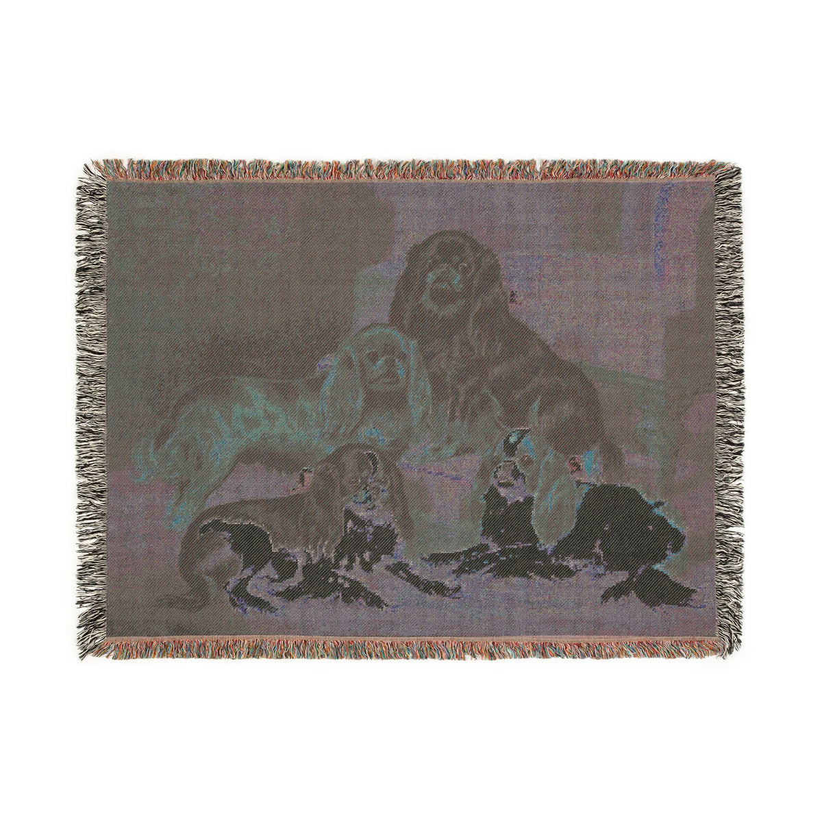 The Book of Dogs: Cavalier King Charles Spaniel  Woven Throw Blanket