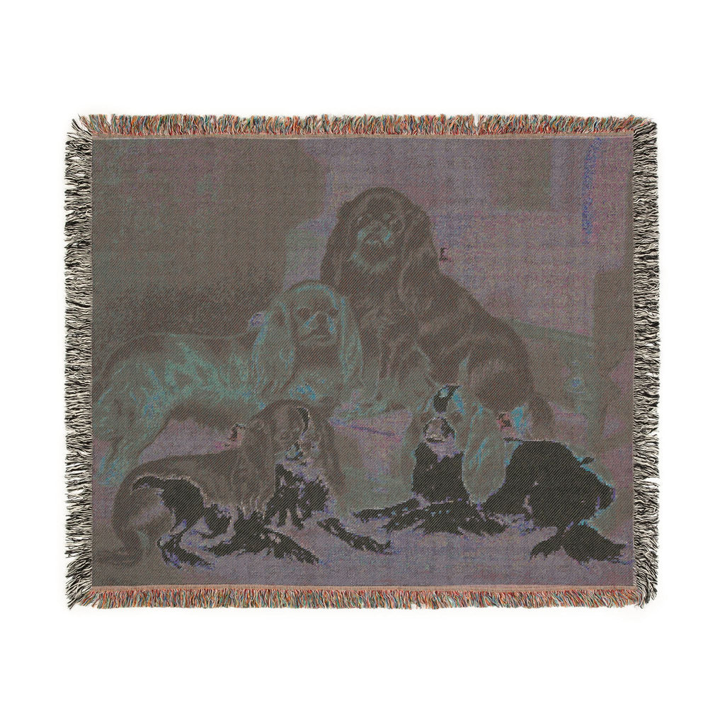 The Book of Dogs: Cavalier King Charles Spaniel  Woven Throw Blanket