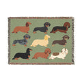 Dapper Dachshund Dog Woven Throw Blanket