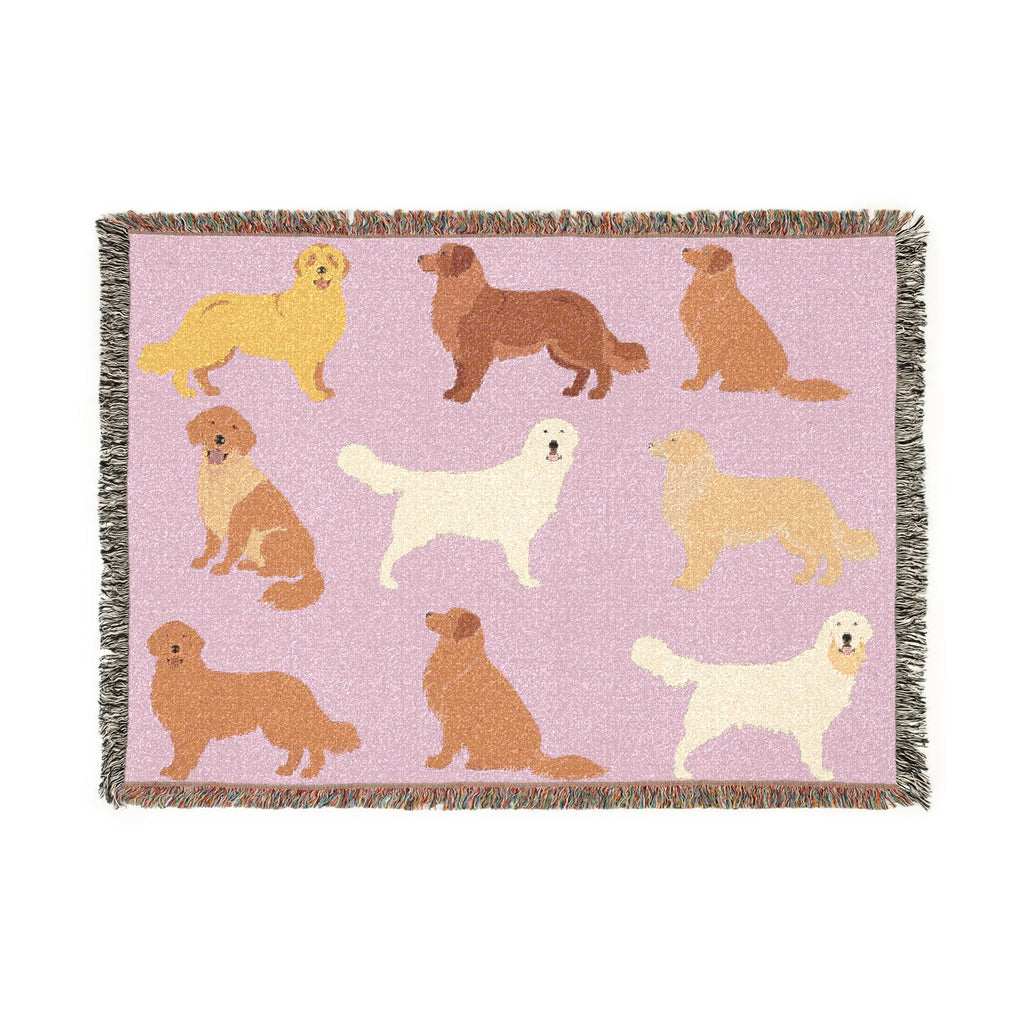 Golden Boy Woven Throw Blanket