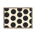 Polka Dot Woven Throw Blanket