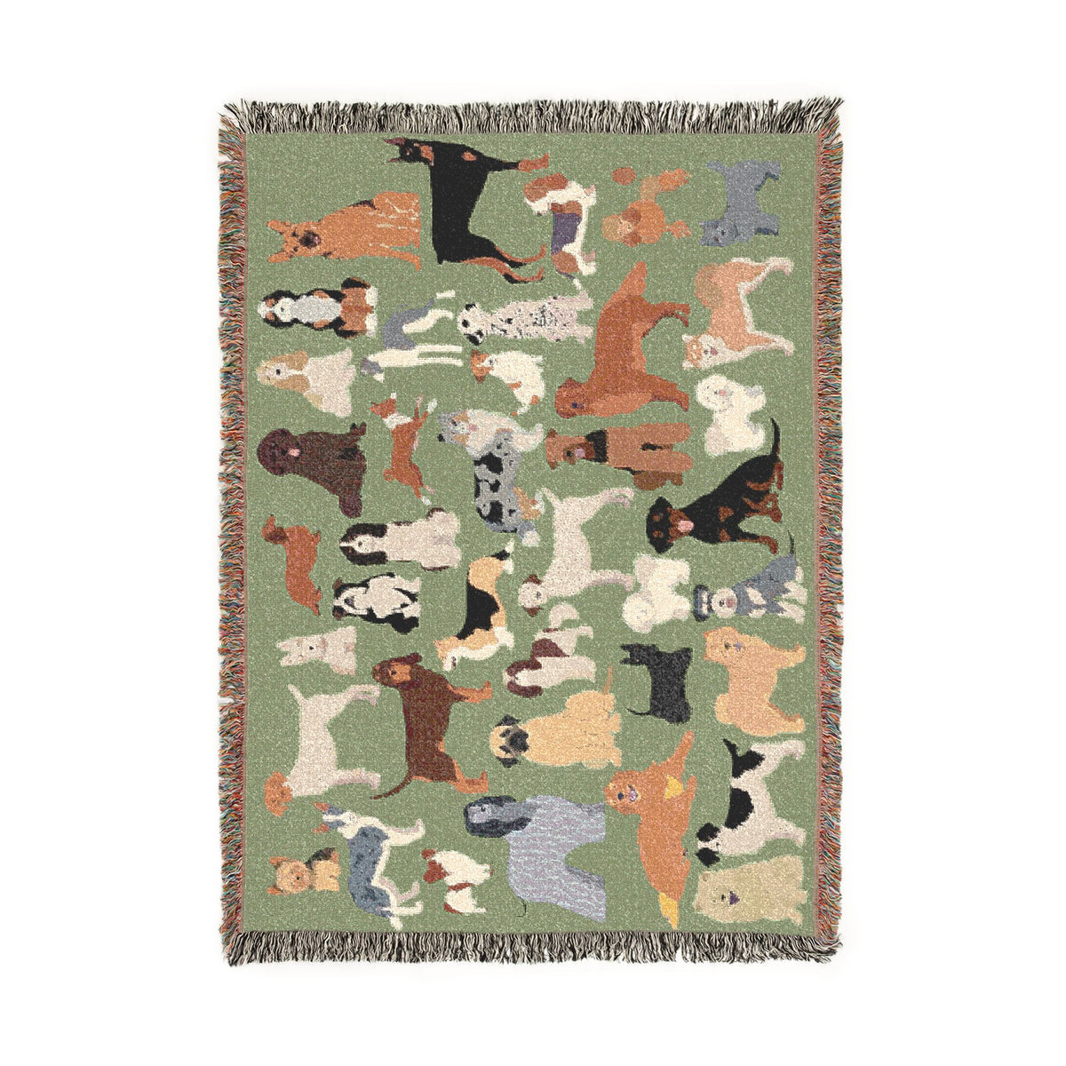 Dog Days Woven Throw Blanket