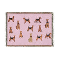 Airedale Aristocracy Woven Throw Blanket