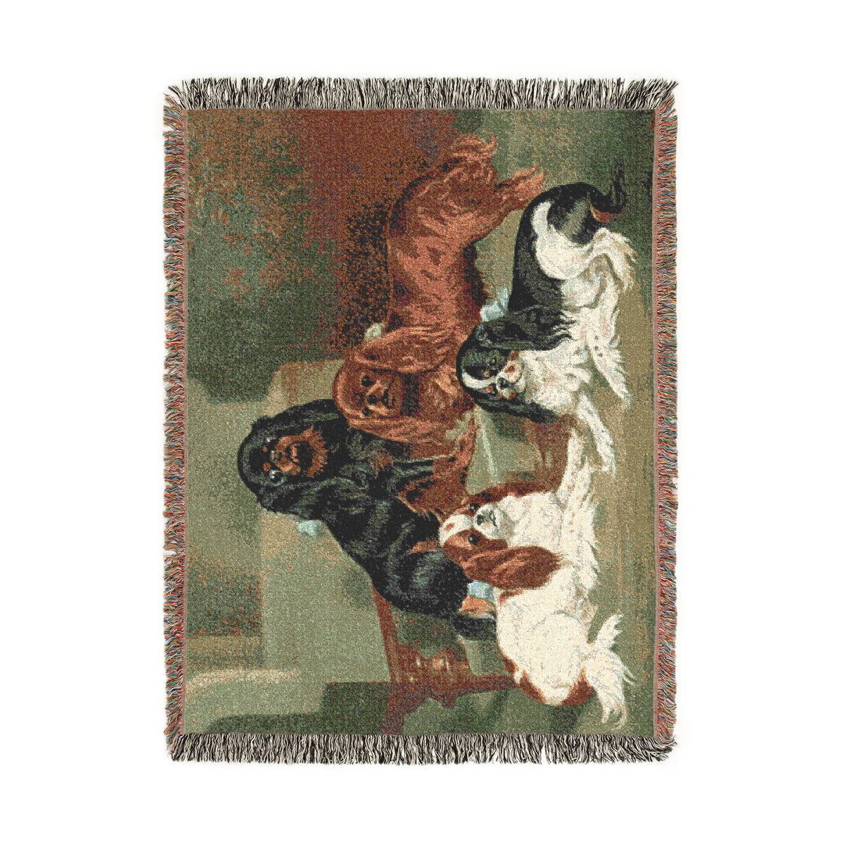 The Book of Dogs: Cavalier King Charles Spaniel  Woven Throw Blanket
