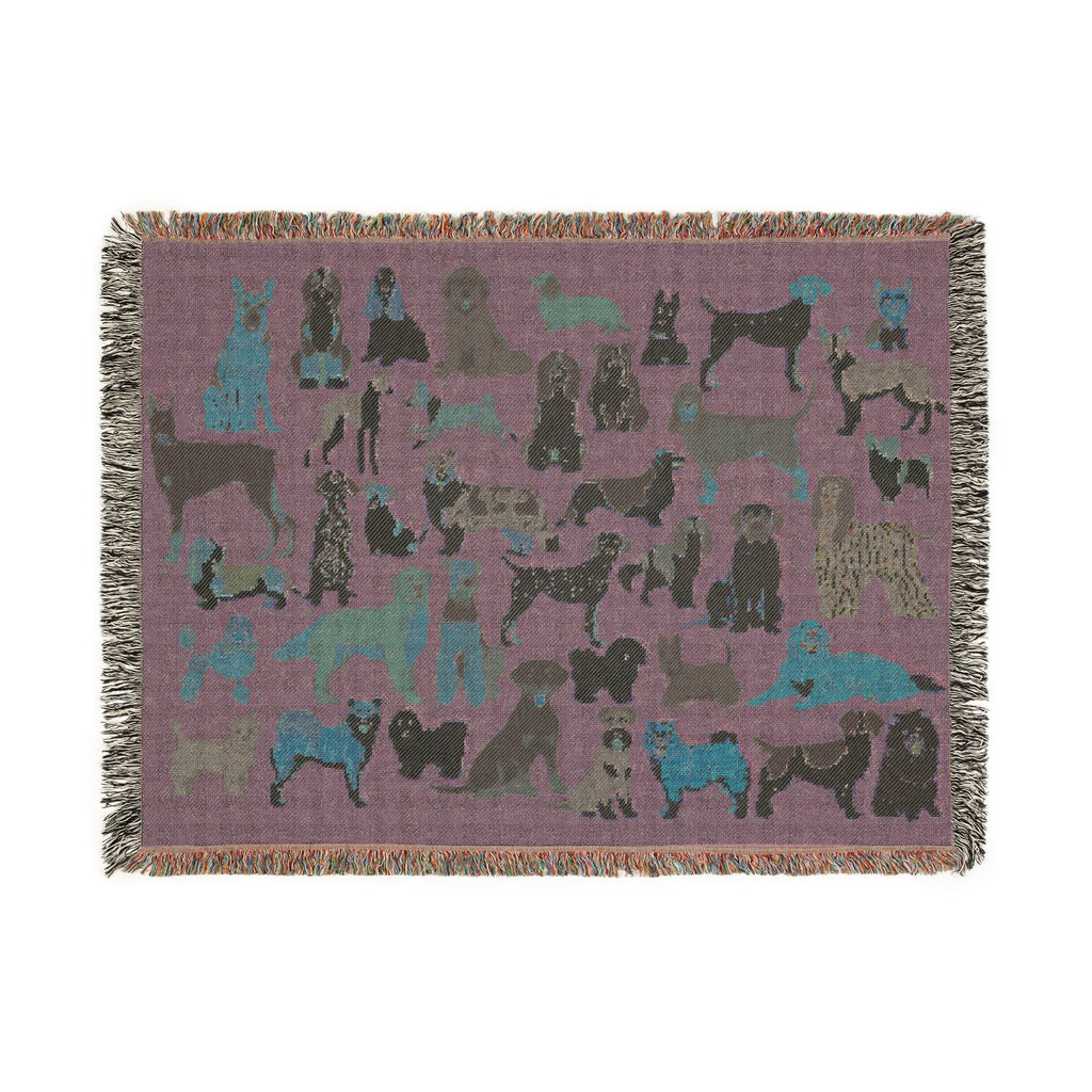 Dog Days Woven Throw Blanket