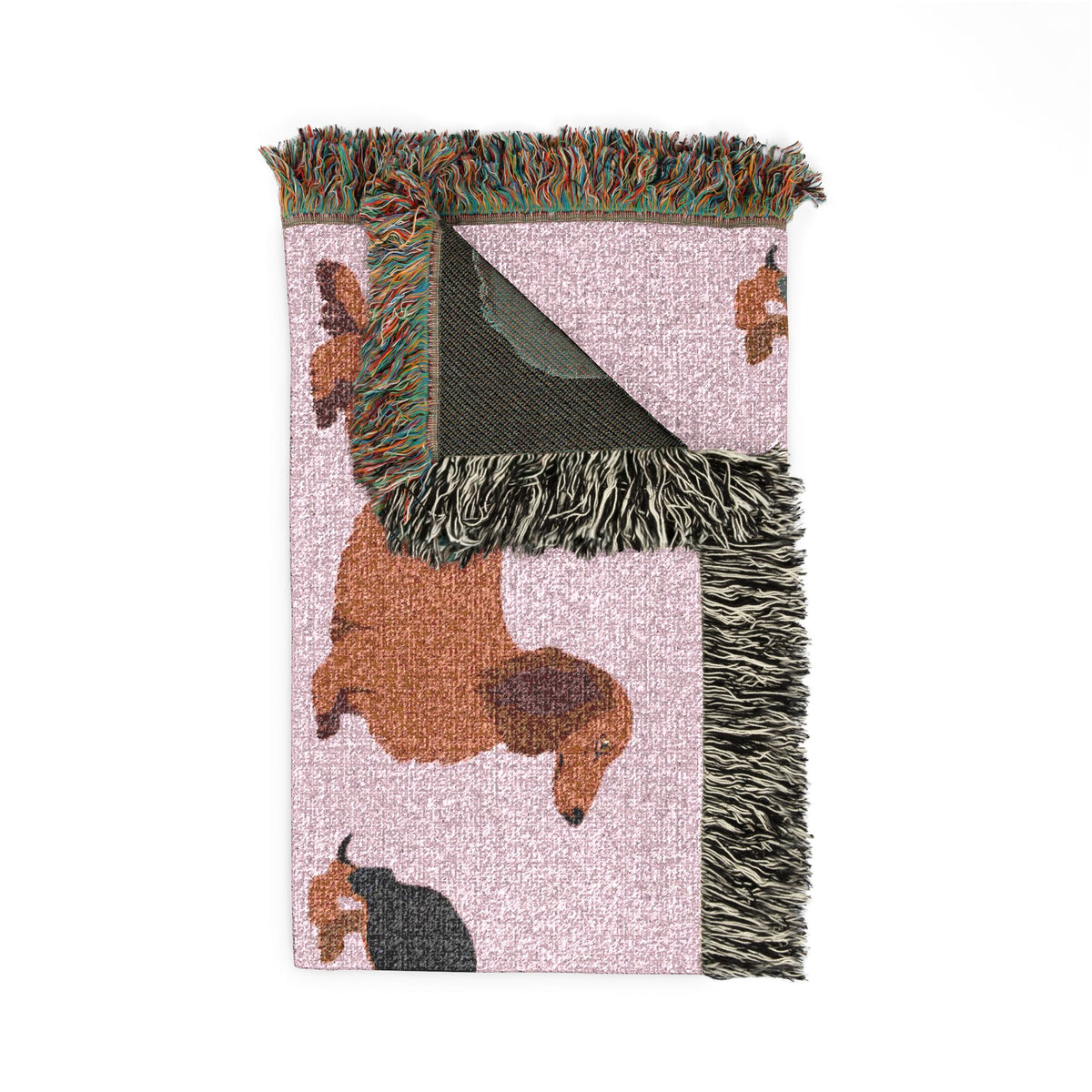 Dapper Dachshund Dog Woven Blanket