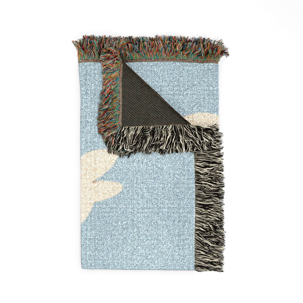 Three Bunnies Woven Throw Blanket