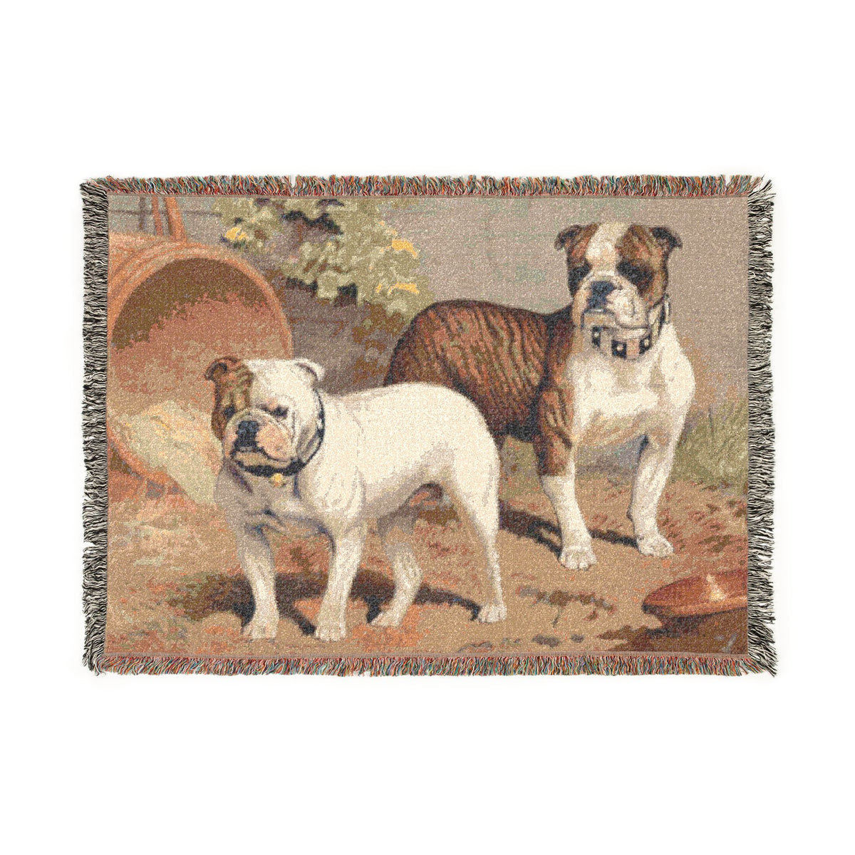 Bulldog Woven Blanket