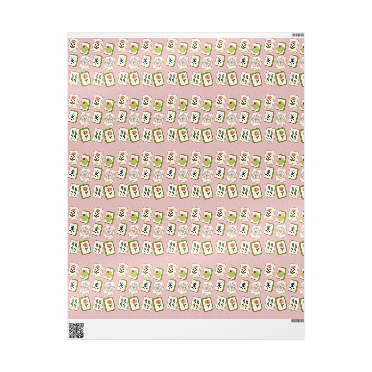 The Lucky Tile Mahjong Wrapping Paper