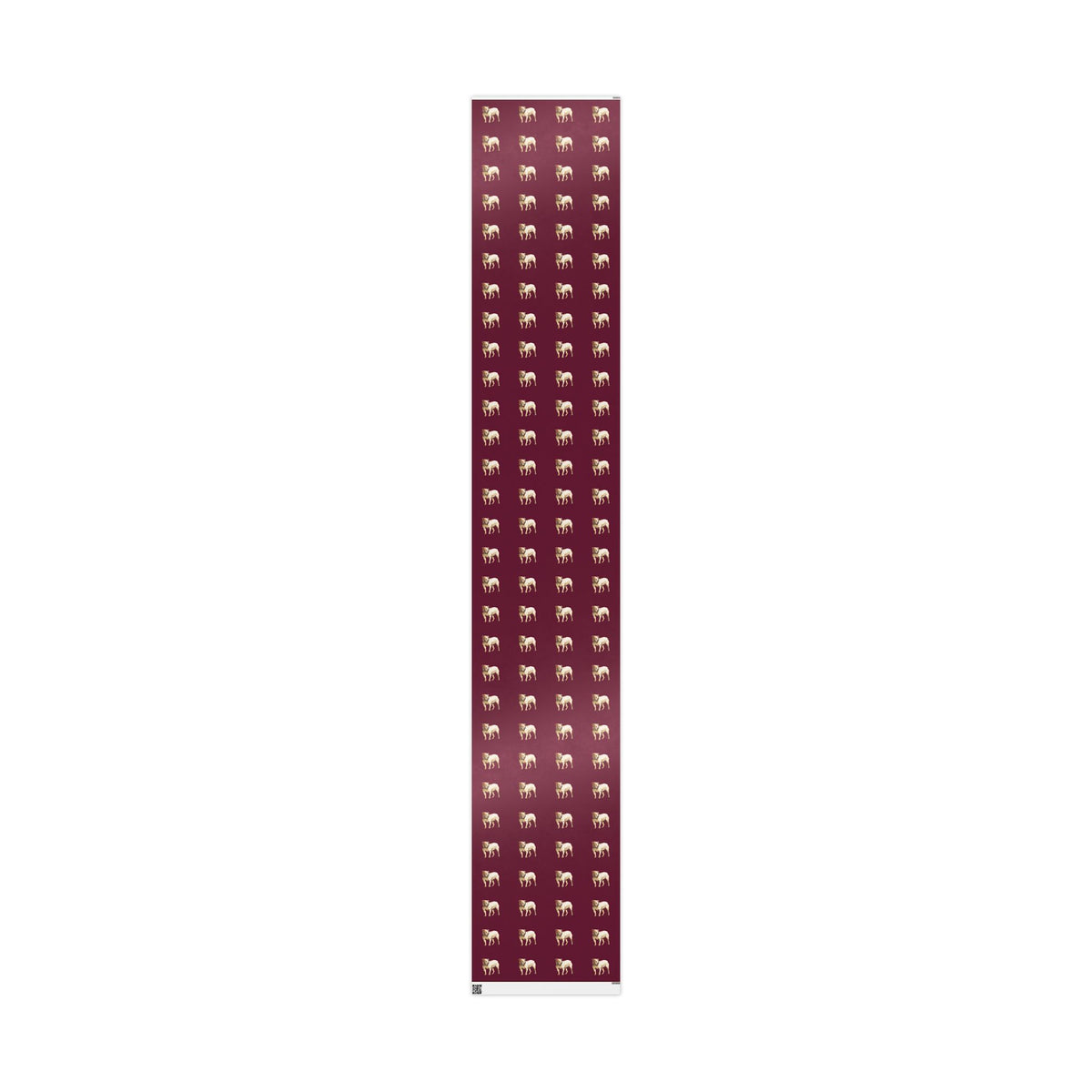 Maroon Bulldog Wrapping Paper