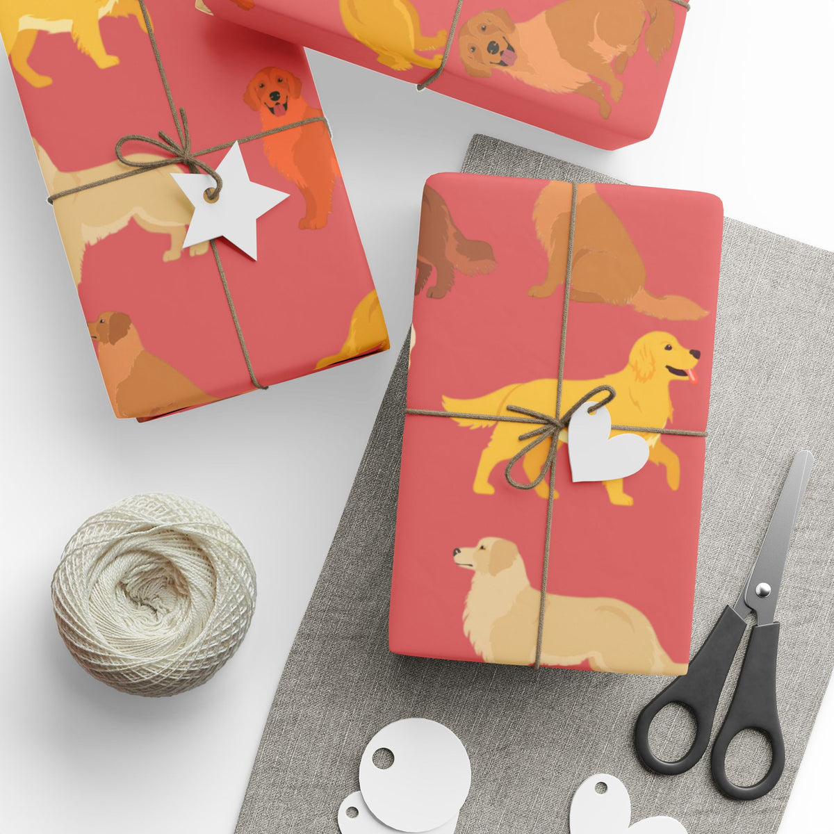 Golden Retriever Wrapping Paper