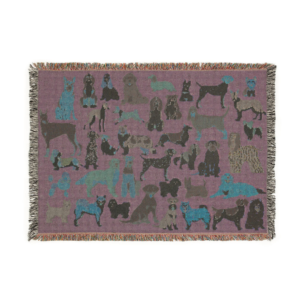 Dog Days Woven Throw Blanket