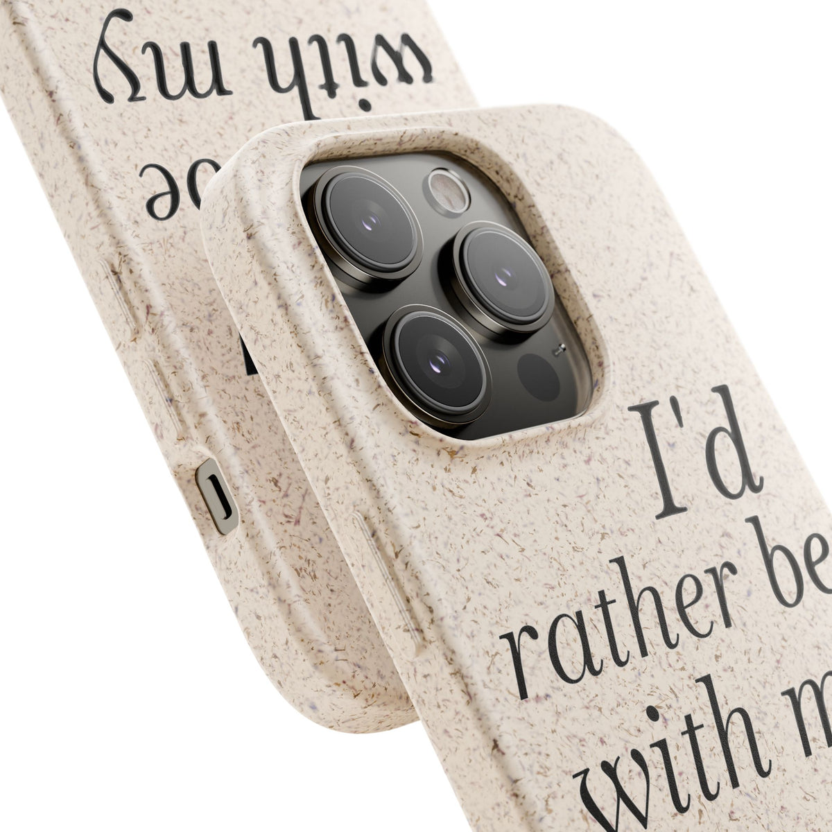 I'd Rather Be With My Dog Biodegradable Case