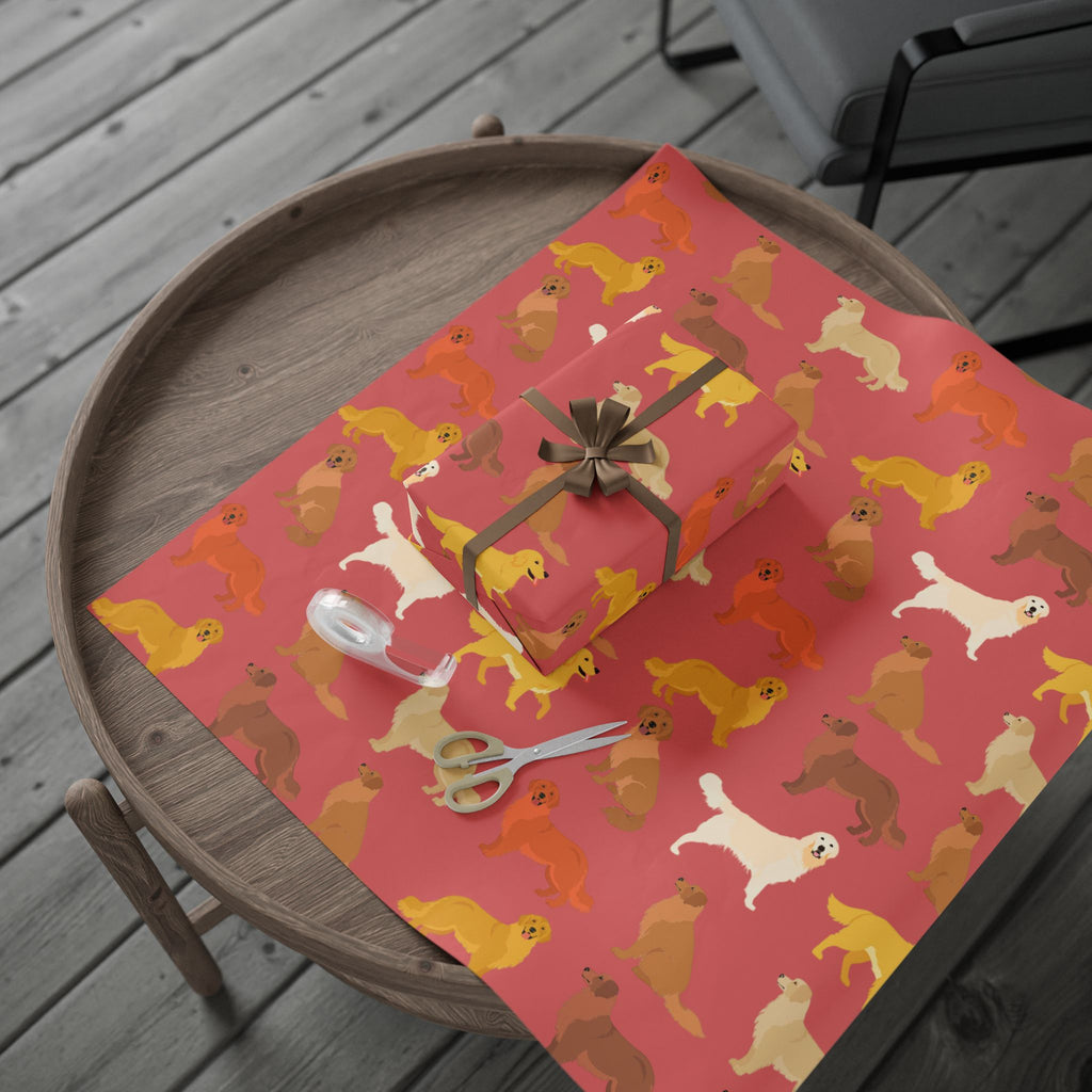 Golden Retriever Wrapping Paper