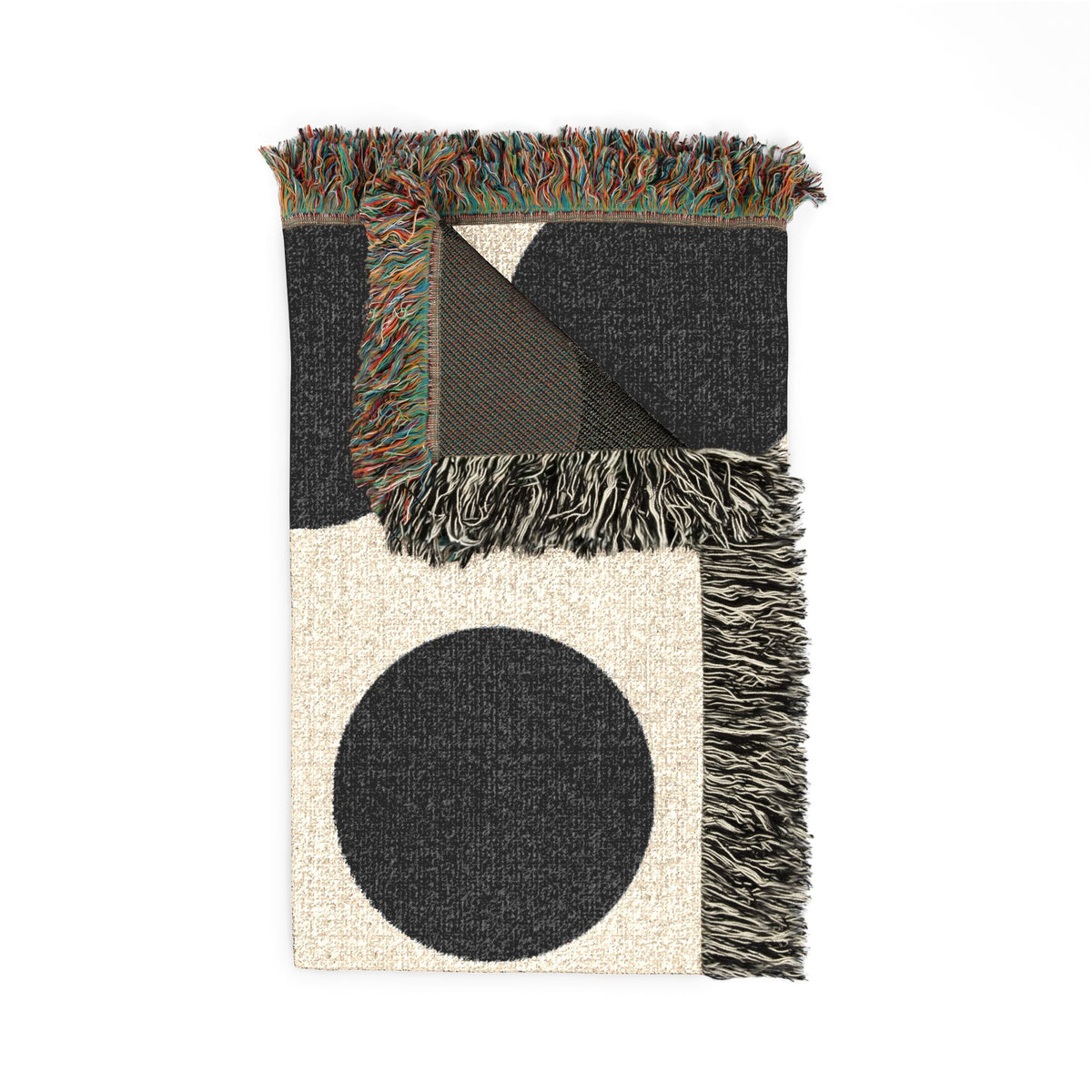 Polka Dot Woven Throw Blanket