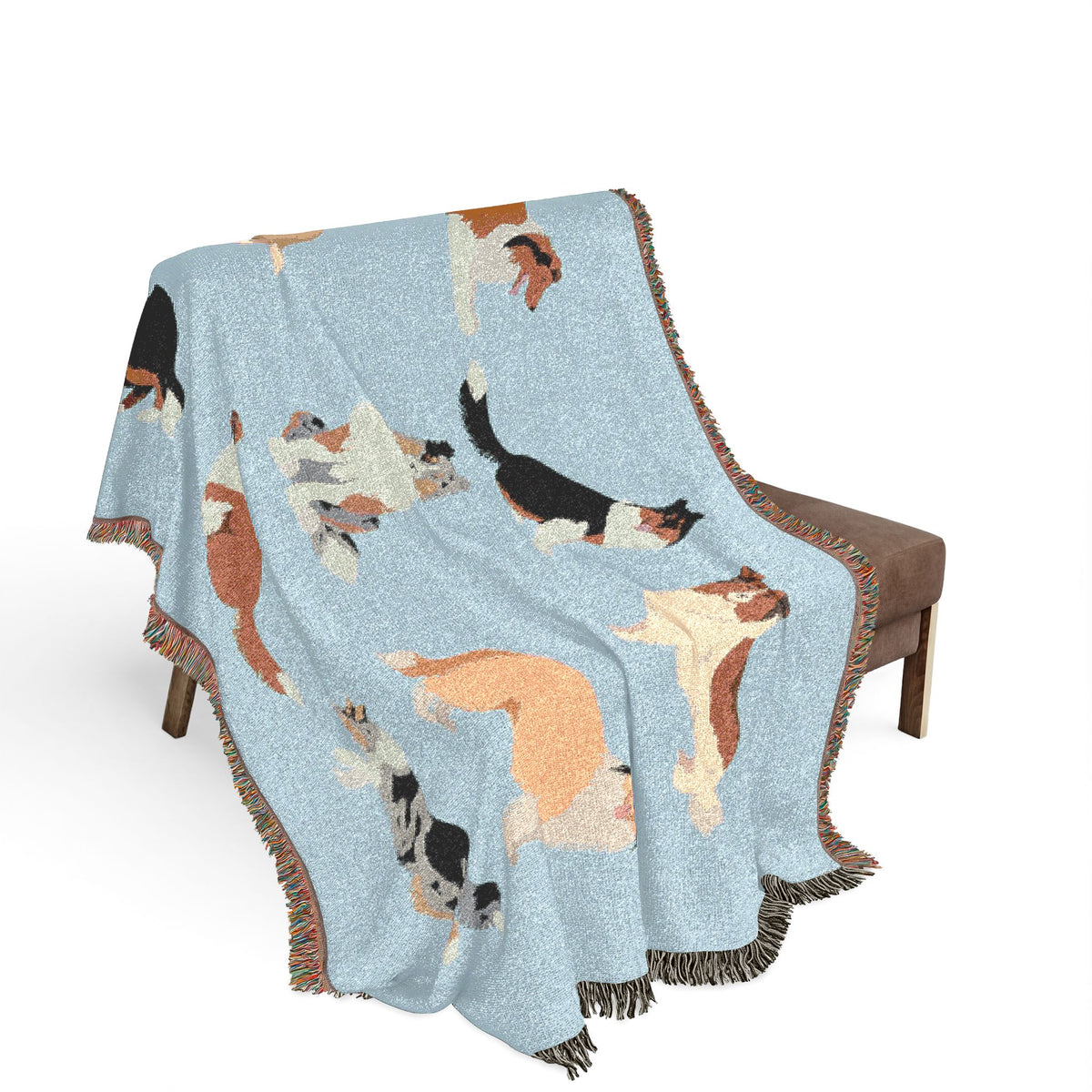 Rough Collie Woven Throw Blanket