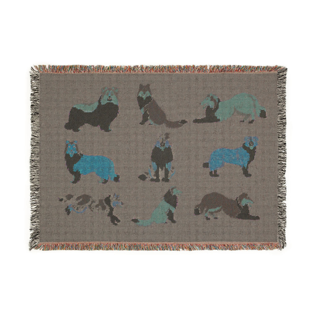 Rough Collie Woven Throw Blanket