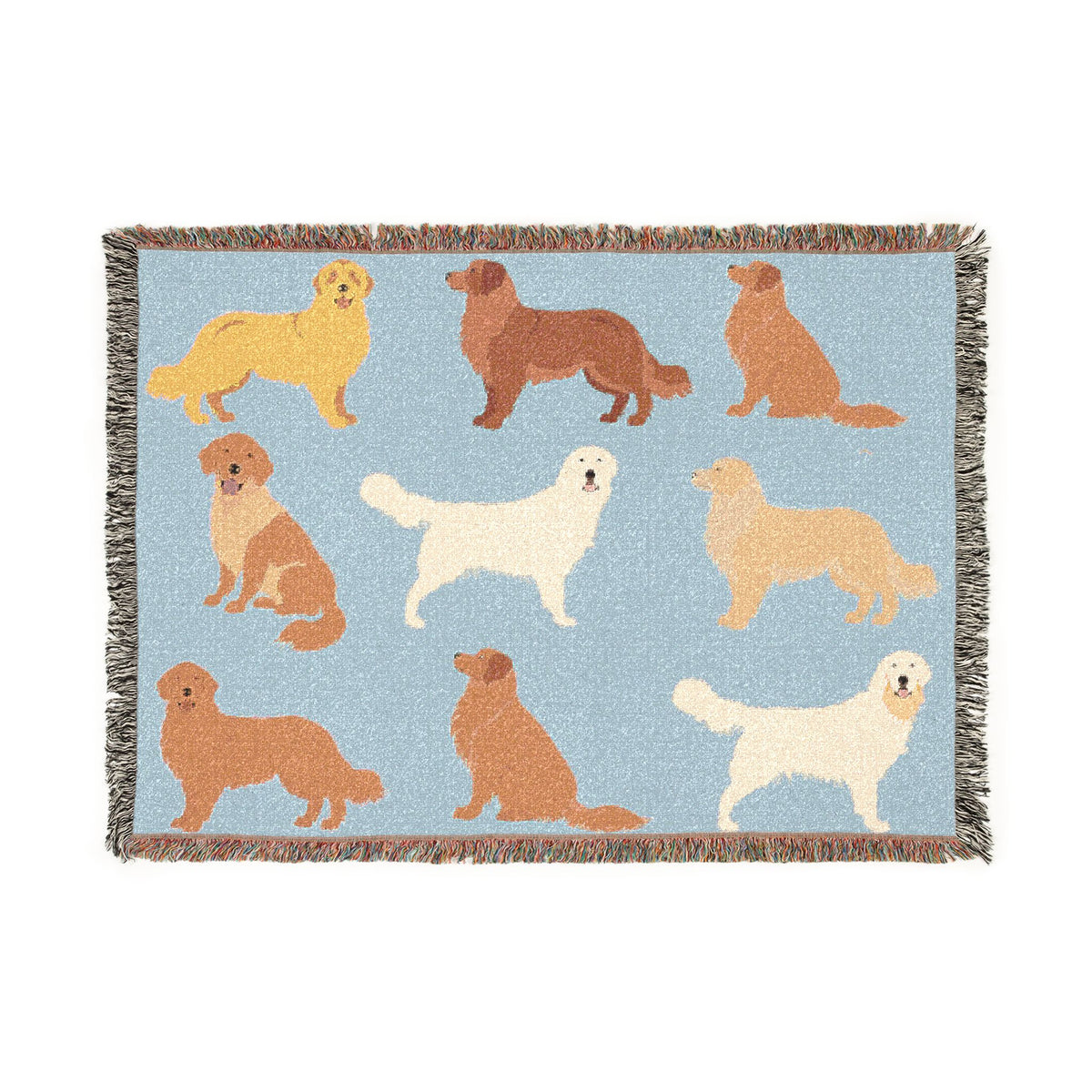 Golden Boy  Woven Throw Blanket