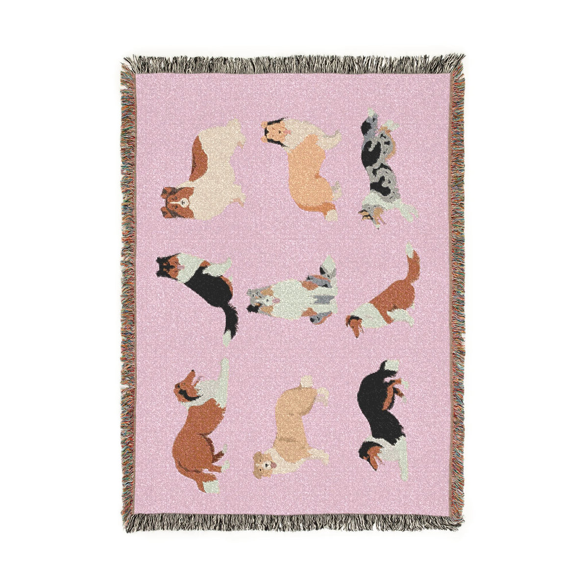 Rough Collie Woven Throw Blanket