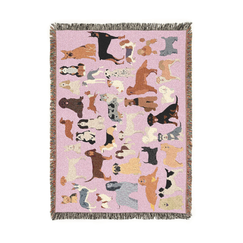 Dog Days Woven Throw Blanket