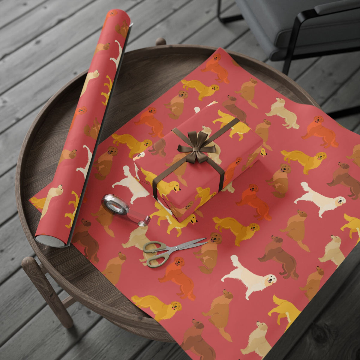 Golden Retriever Wrapping Paper
