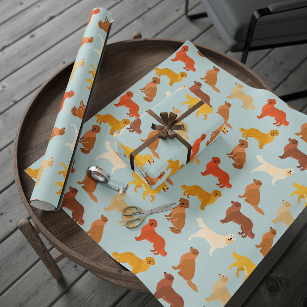 Golden Retriever Wrapping Paper