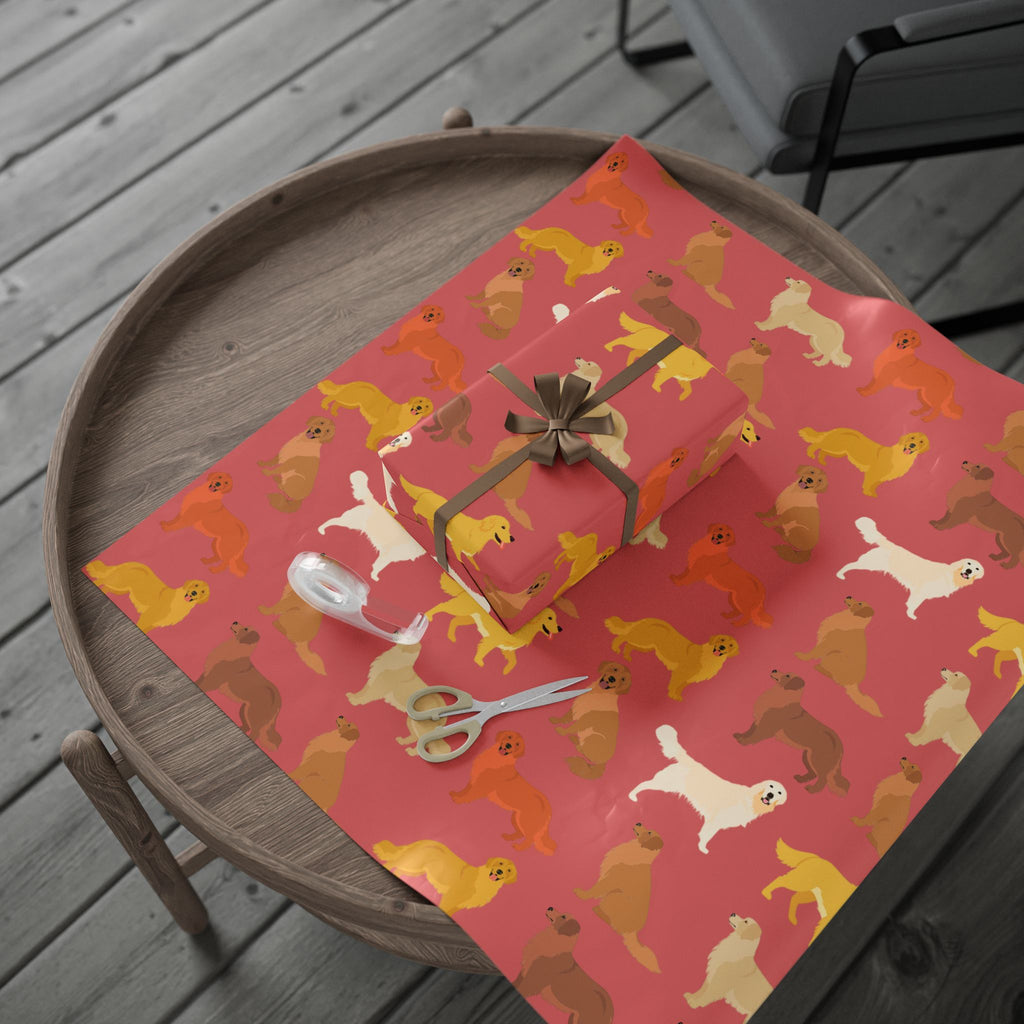 Golden Retriever Wrapping Paper