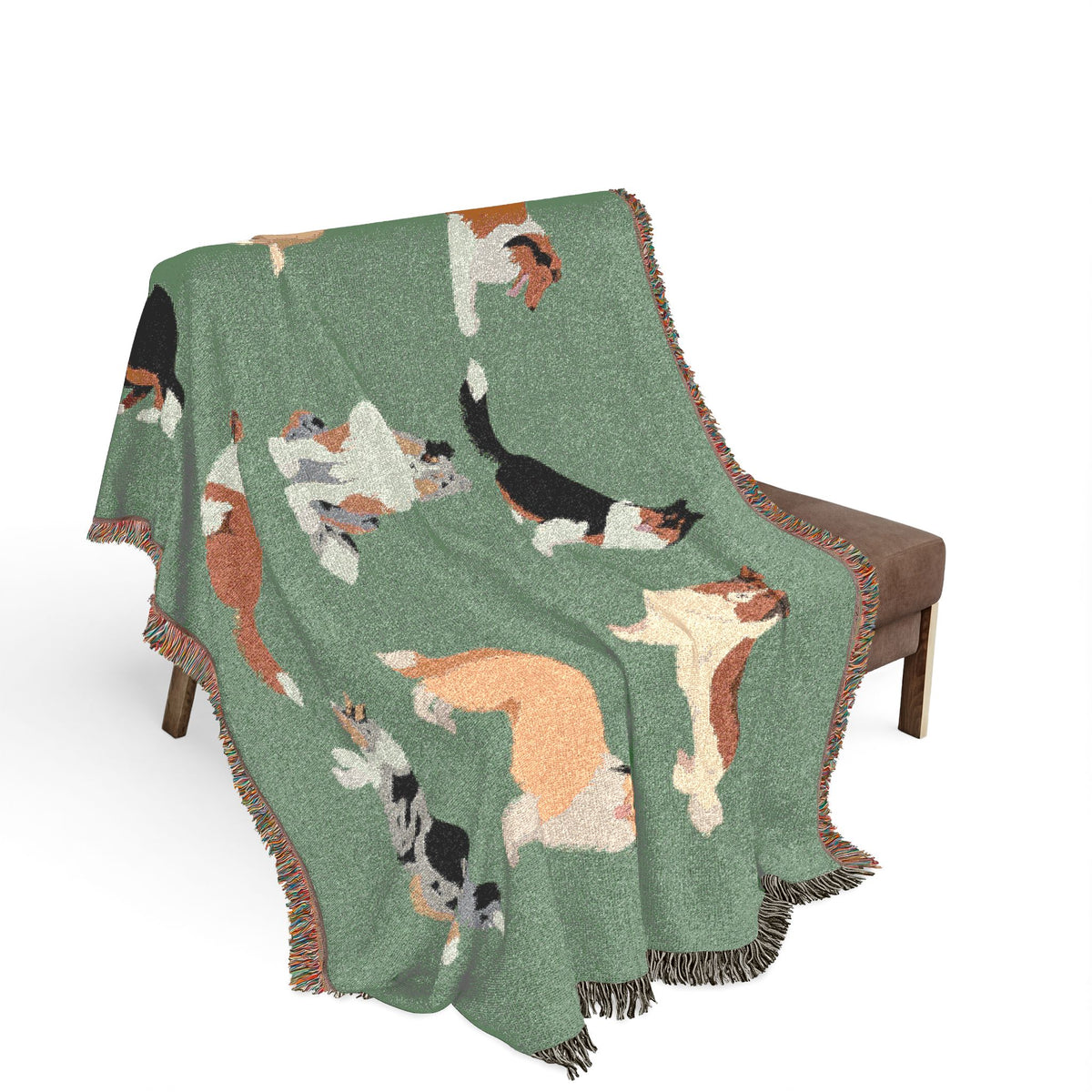 Rough Collie Woven Throw Blanket