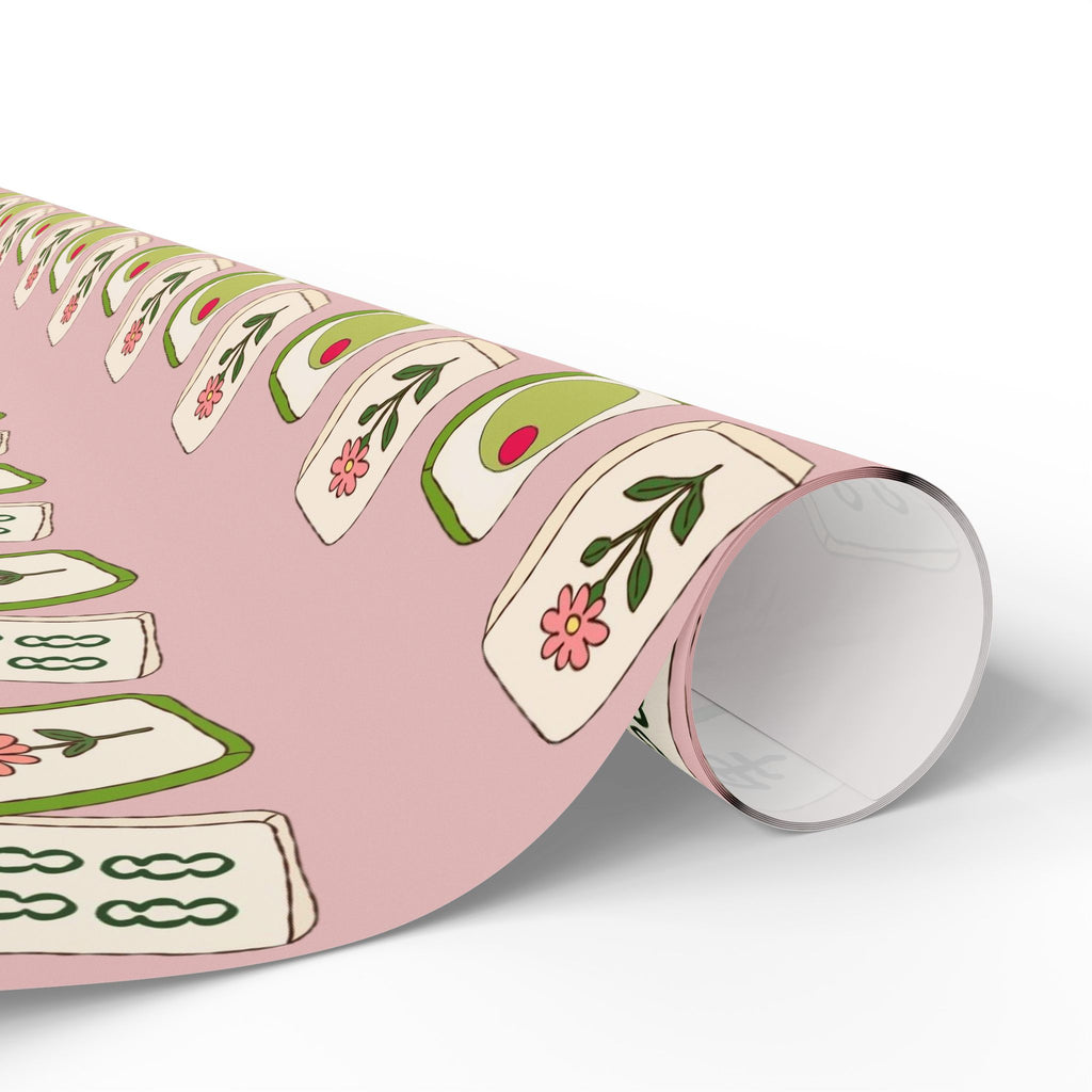 The Lucky Tile Mahjong Wrapping Paper