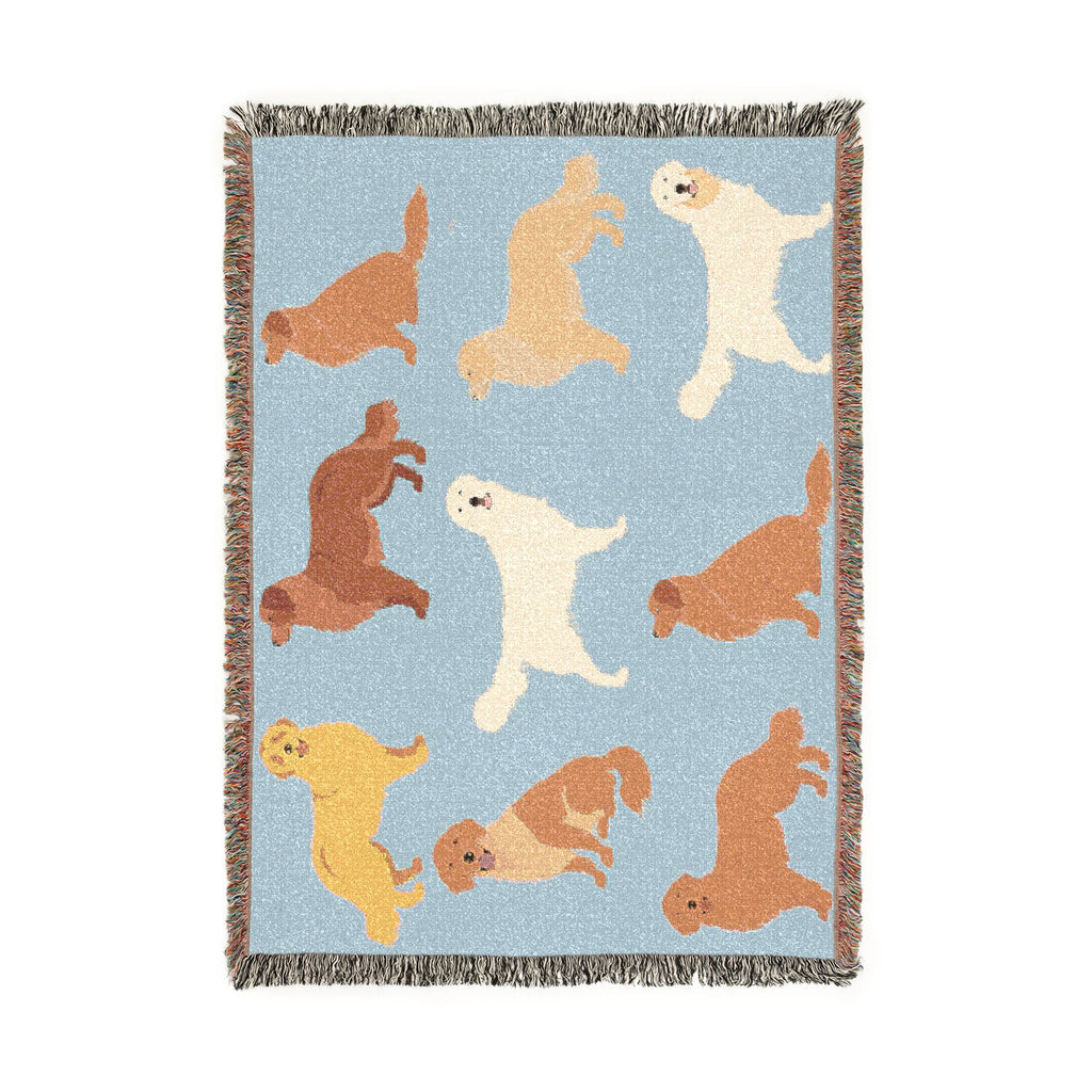 Golden Boy  Woven Throw Blanket