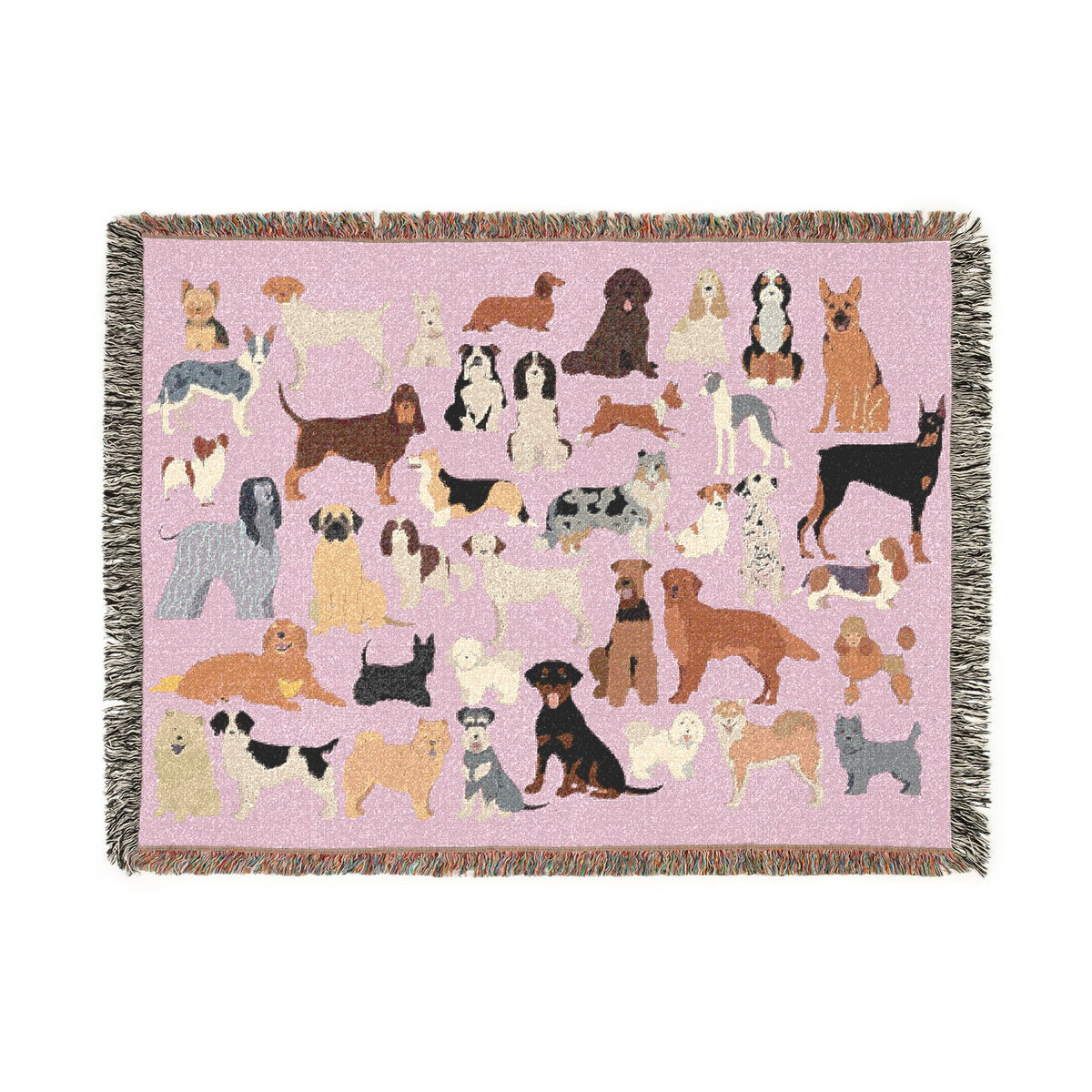 Dog Days Woven Throw Blanket