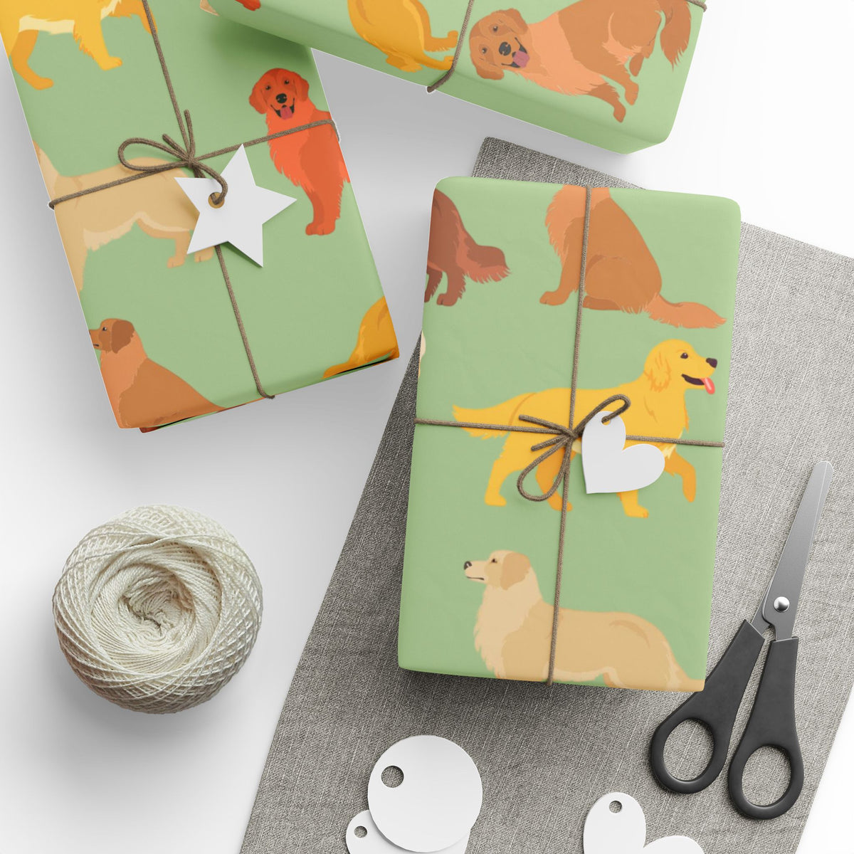 Golden Retriever Wrapping Paper