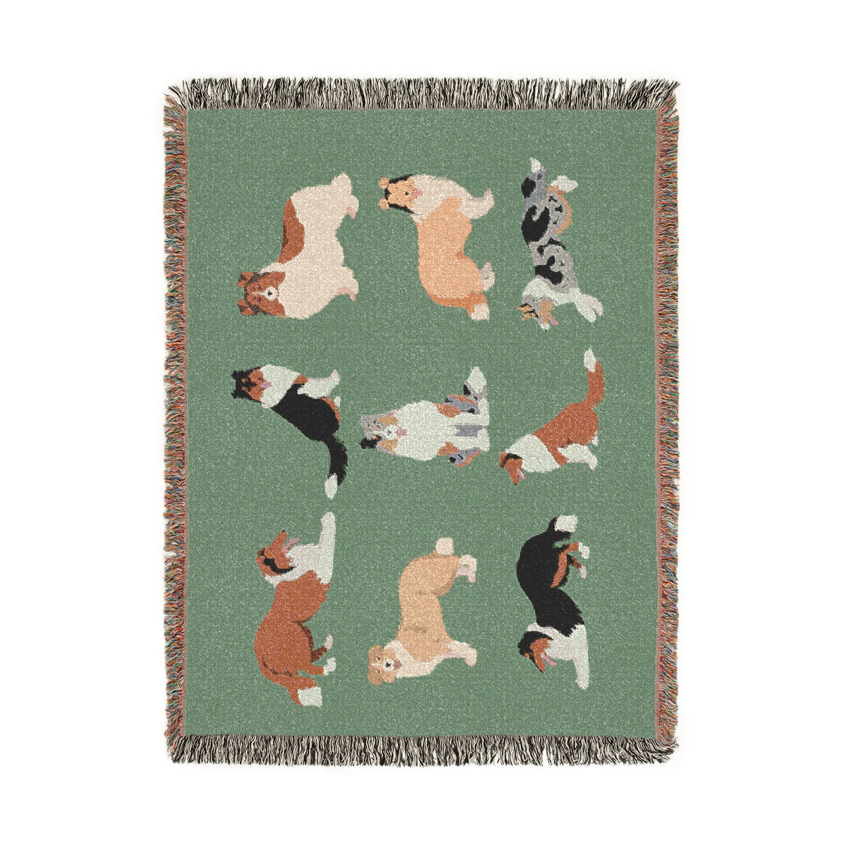 Rough Collie Woven Throw Blanket