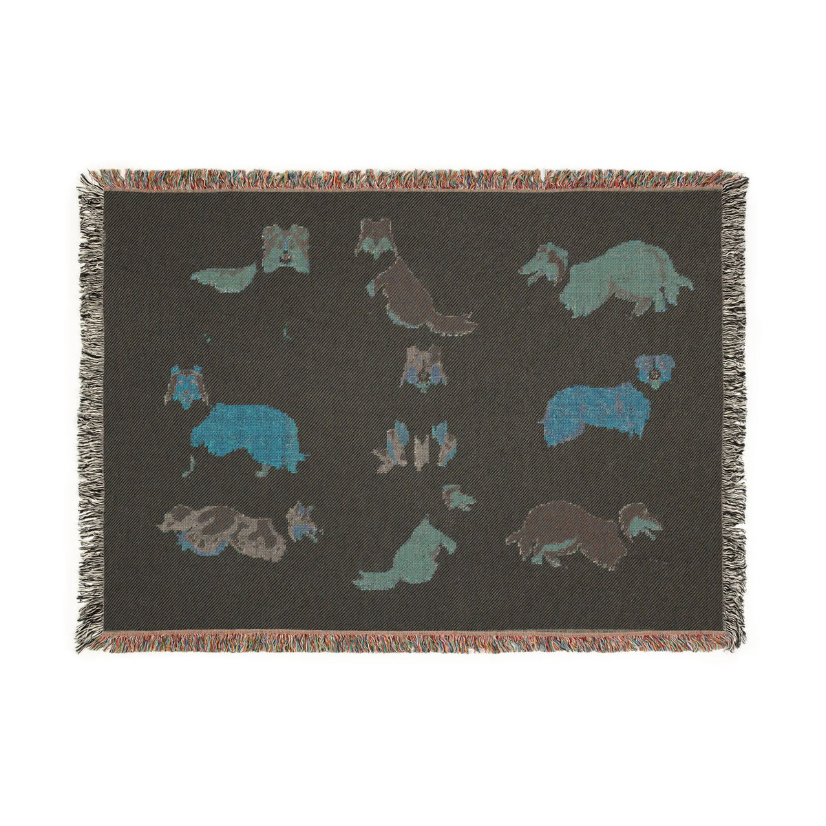 Rough Collie Woven Throw Blanket