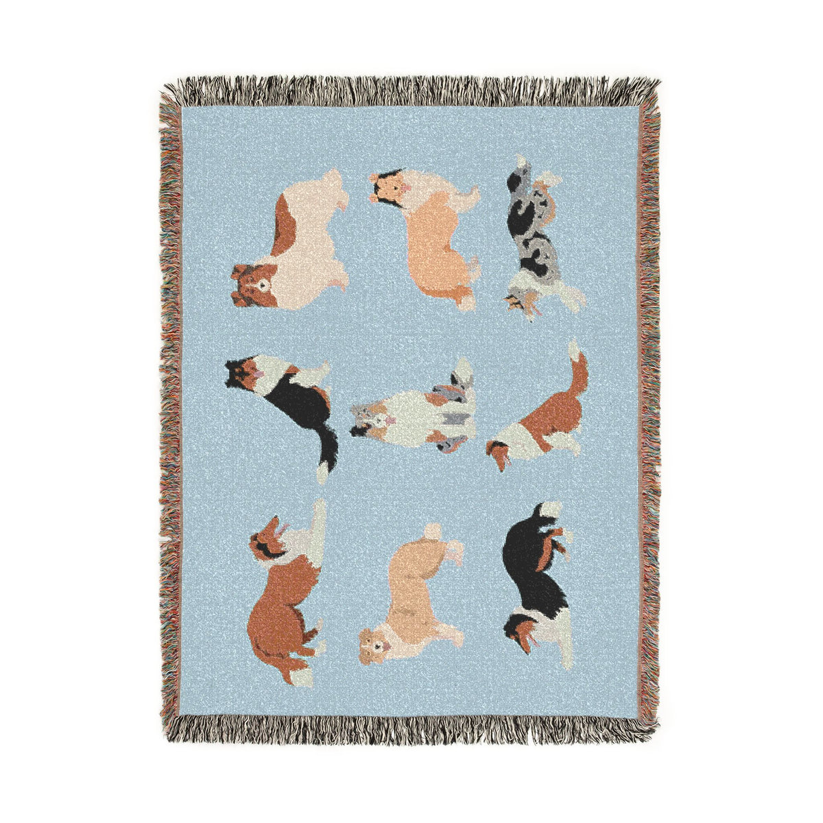 Rough Collie Woven Throw Blanket