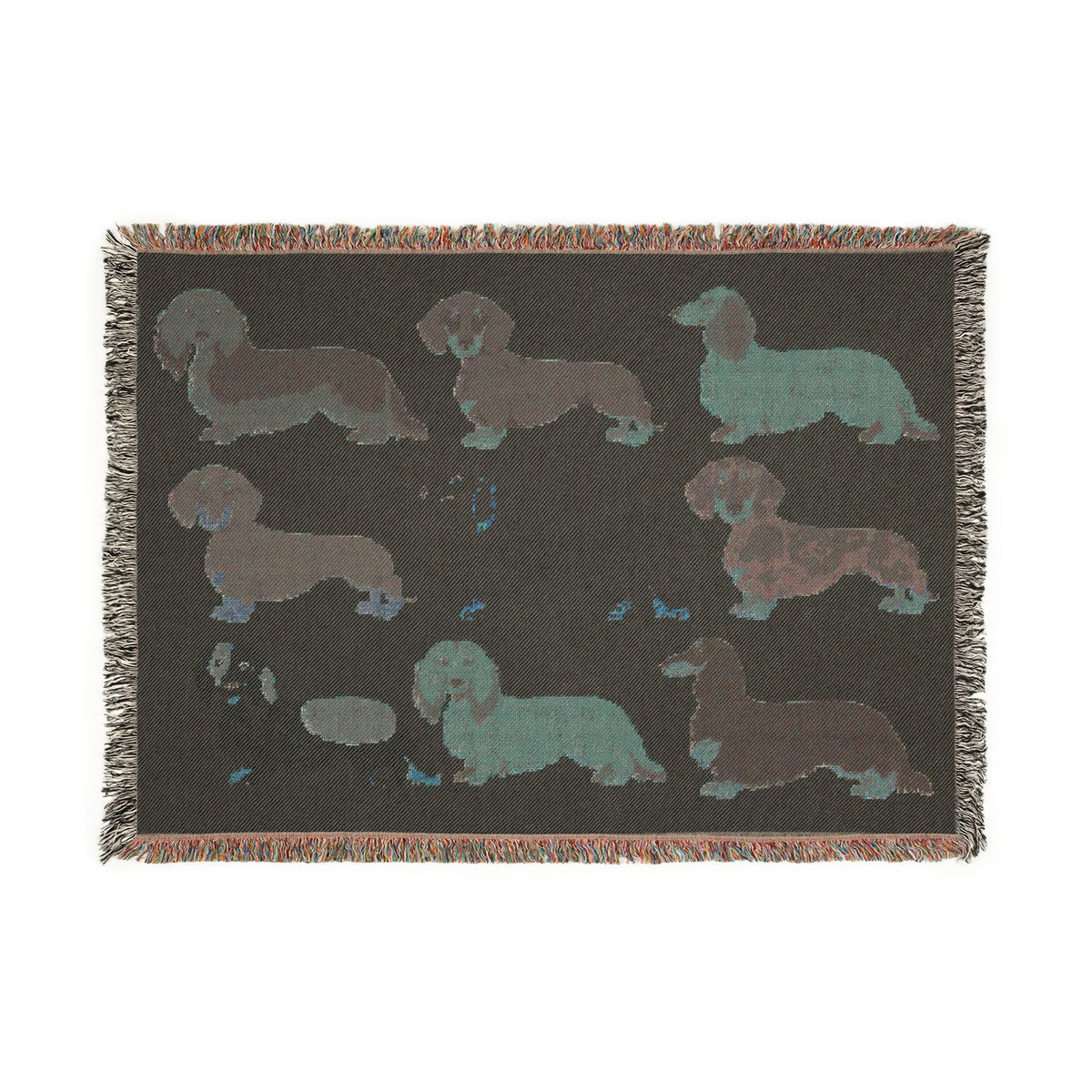 Dapper Dachshund Dog Woven Blanket