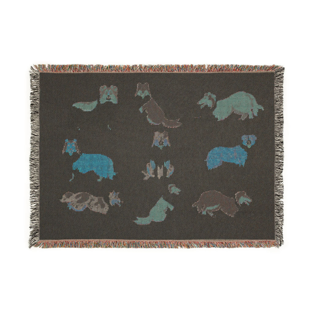 Rough Collie Woven Throw Blanket