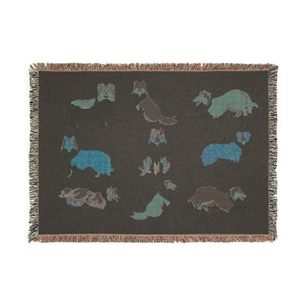 Rough Collie Woven Throw Blanket