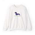 I Love My Dachshund Embroidered Crewneck Sweatshirt
