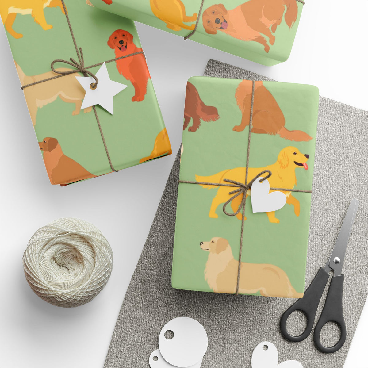 Golden Retriever Wrapping Paper