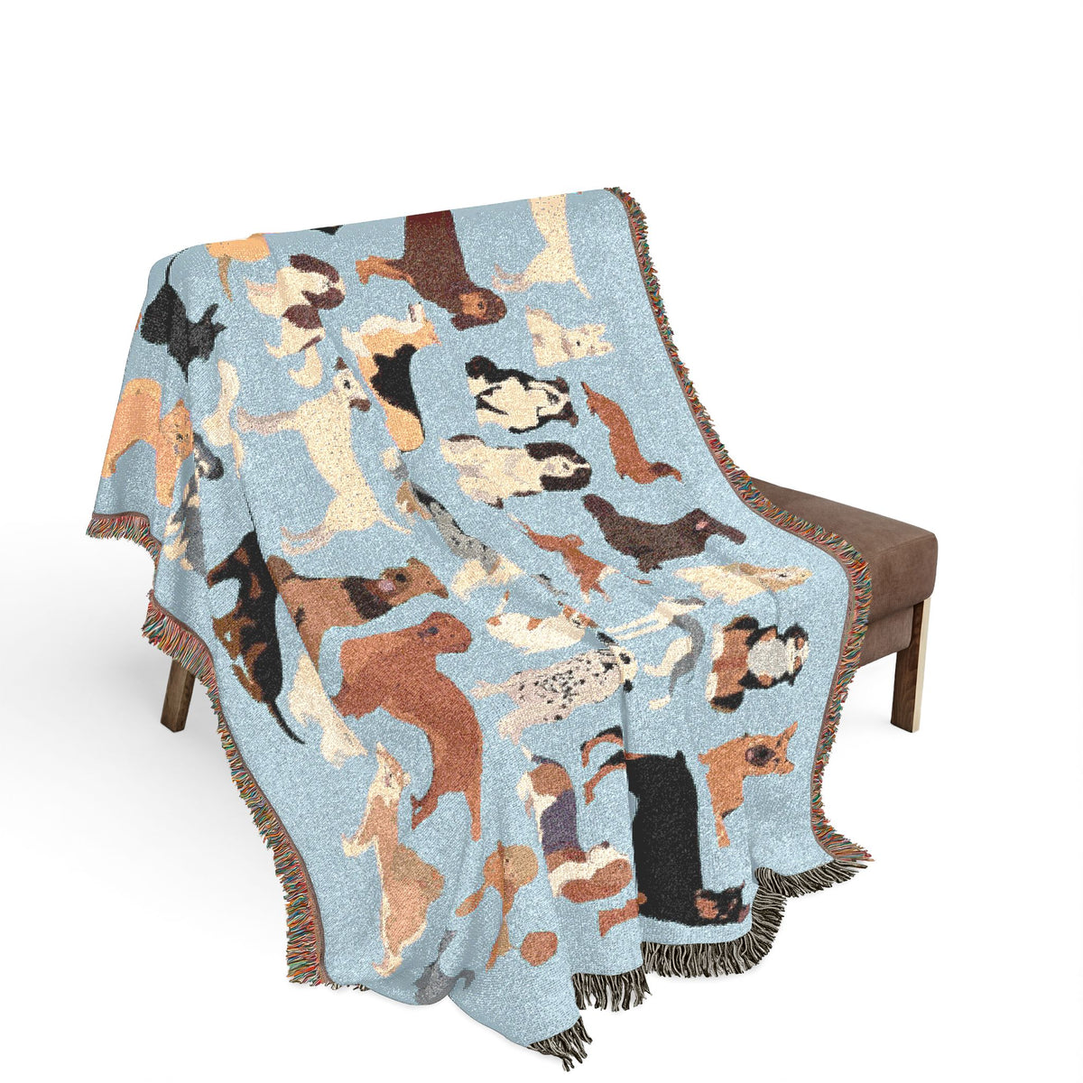 Dog Days Woven Throw Blanket