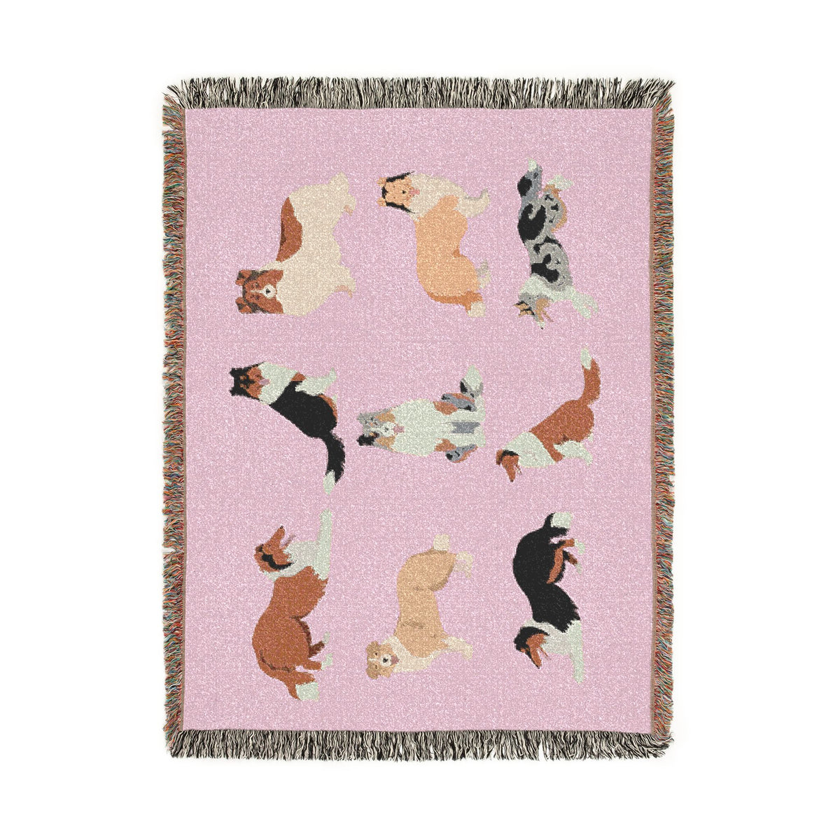 Rough Collie Woven Throw Blanket