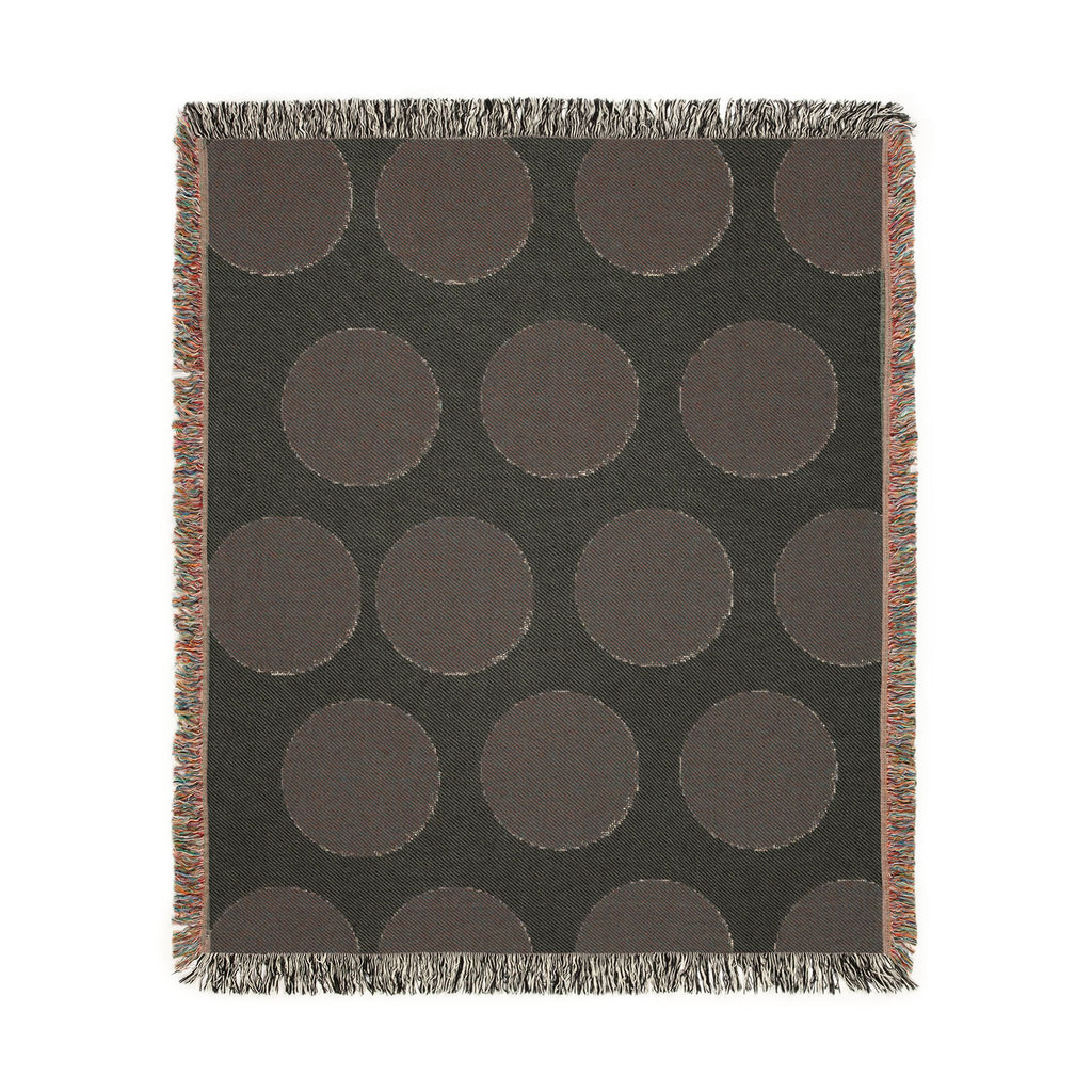Polka Dot Woven Throw Blanket