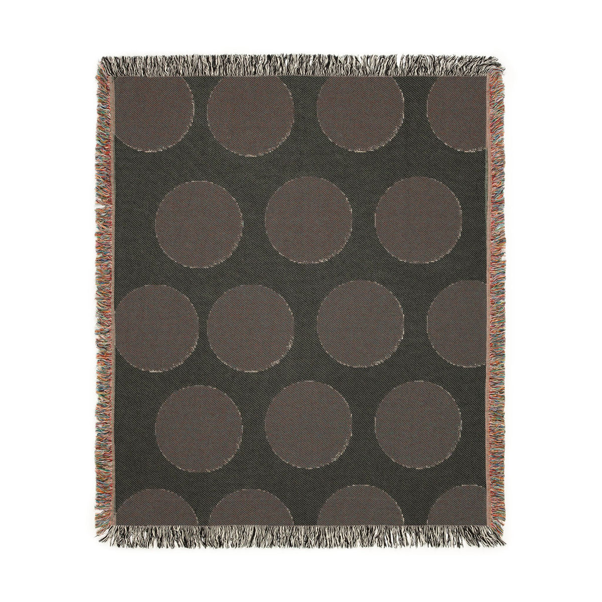 Polka Dot Woven Throw Blanket