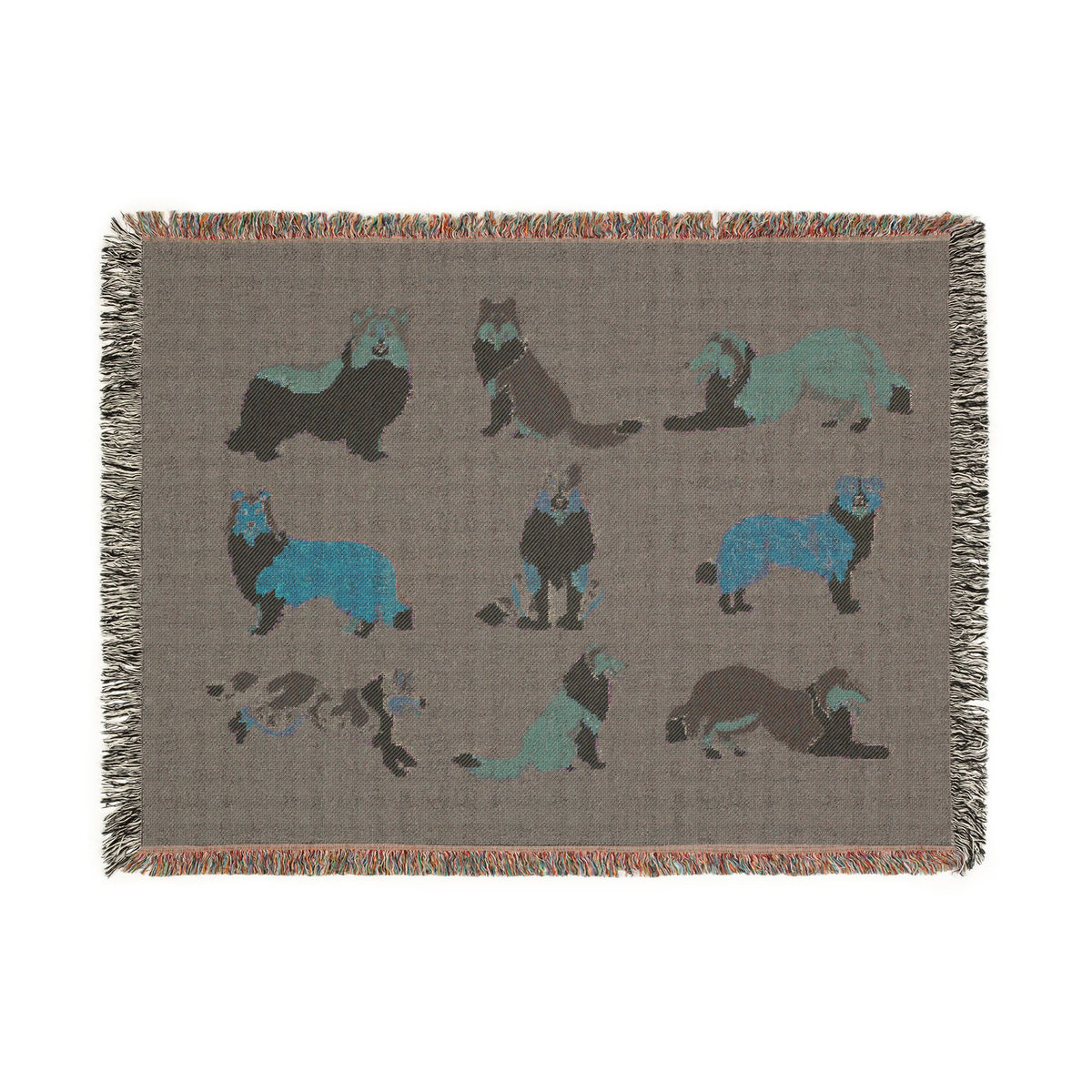Rough Collie Woven Throw Blanket
