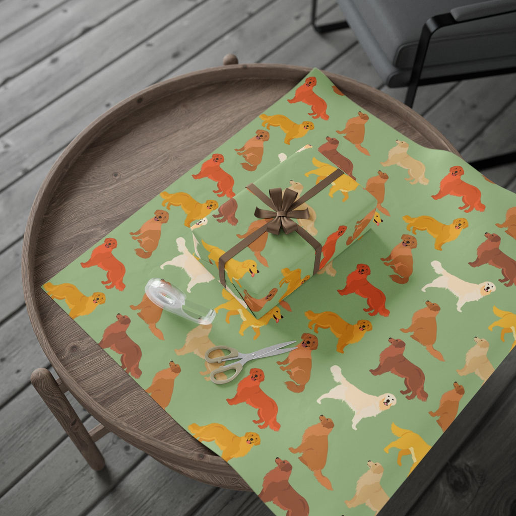 Golden Retriever Wrapping Paper