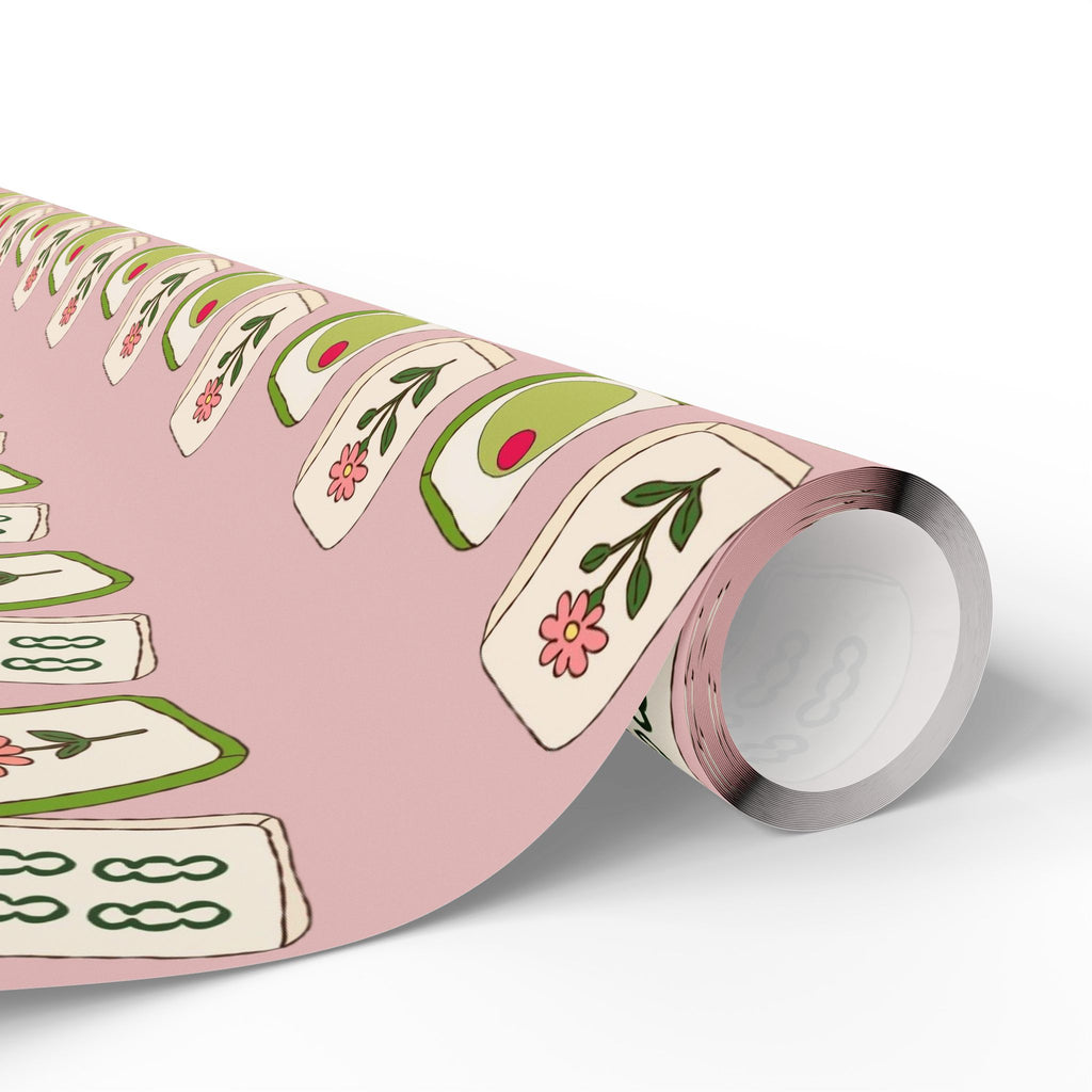 The Lucky Tile Mahjong Wrapping Paper